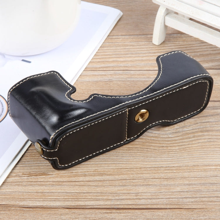 For Nikon ZFC Glossy PU Leather Camera Half Case Base(Black) - Half Case by PMC TechLife | Online Shopping South Africa | PMC TechLife | Buy Now Pay Later Mobicred