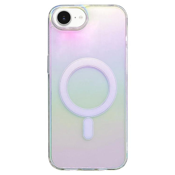 For iPhone 16e Gradient Color MagSafe Airbag Full Coverage Phone Case(Rainbow)