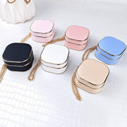 For Samsung Galaxy Buds2 / 2 Pro / Pro Litchi Texture Earbuds Box Leather Protective Case with Metal Bracelet(Beige)