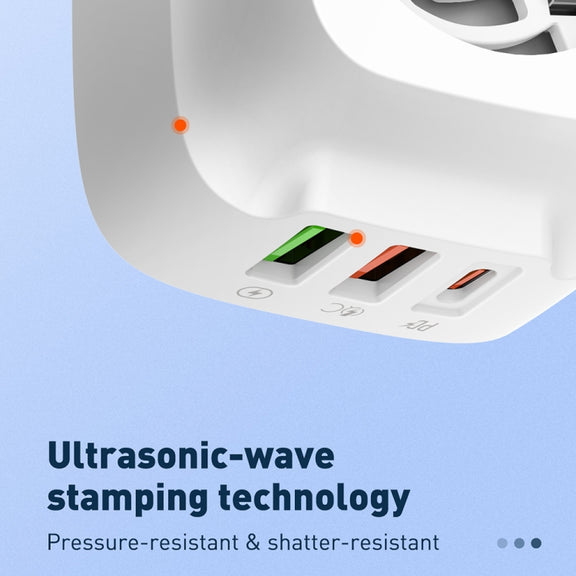 LDNIO Q334 32W Type-C + Dual USB Port Charger with 1m 8 Pin Data Cable, Plug Type:US Plug(White)