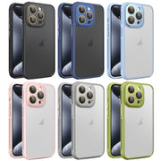 For iPhone 16 Side Cooling Skin Feel Frosted Phone Case(Sky Blue)
