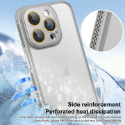 For iPhone 16 Side Cooling Skin Feel Frosted Phone Case(Sky Blue)