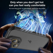 For iPhone 16 Pro Side Cooling Skin Feel Frosted Phone Case(Blue)