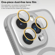 For iPhone 16 Pro Side Cooling Skin Feel Frosted MagSafe Magnetic Phone Case(Blue)