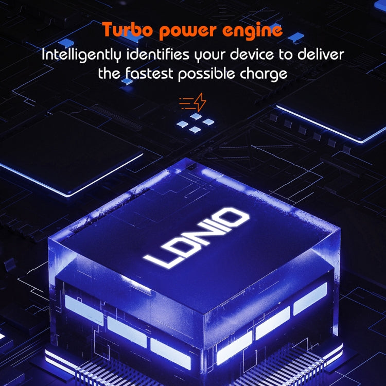 LDNIO Q366 65W USB + Dual Type-C Port Charger with 1m USB-C / Type-C to USB-C / Type-C Data Cable, Plug Type:UK Plug(Black)