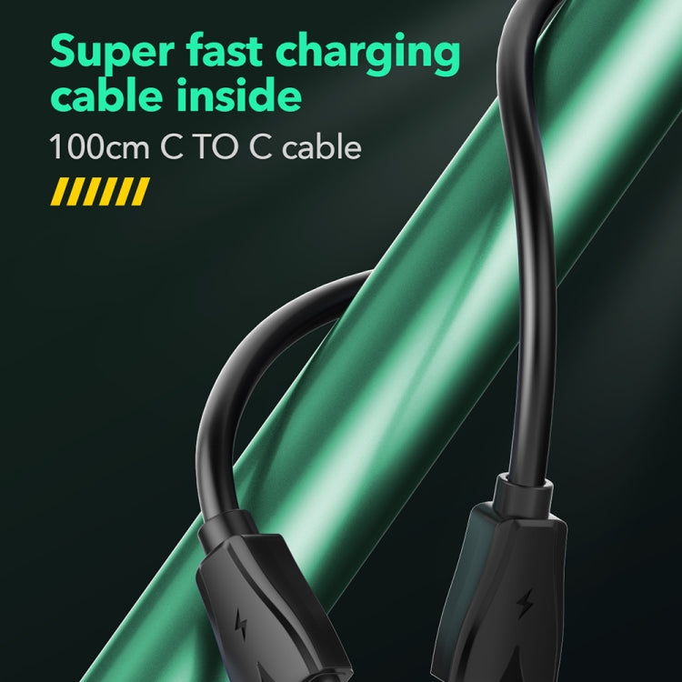 LDNIO Q367 65W GaN 3 x USB-C / Type-C Interface Charger with 1m USB-C / Type-C to USB-C / Type-C Data Cable, Plug Type:EU Plug(Black)