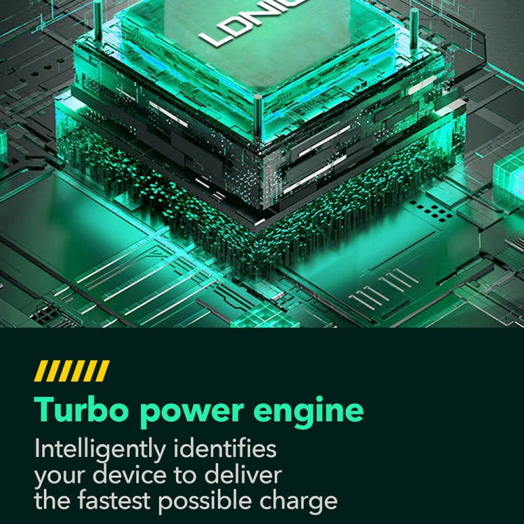 LDNIO Q367 65W GaN 3 x USB-C / Type-C Interface Charger with 1m USB-C / Type-C to USB-C / Type-C Data Cable, Plug Type:UK Plug(Black) - free shipping - PMC Jewellery - Order now!