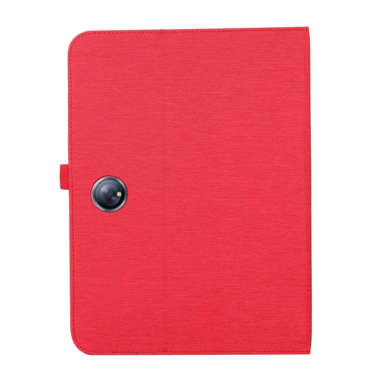 For OnePlus Pad Pro 12.1 Fabric Leather Tablet Case(Red) - Others by PMC TechLife | Online Shopping South Africa | PMC TechLife | Buy Now Pay Later Mobicred
