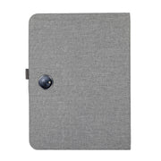 For OnePlus Pad Pro 12.1 Fabric Leather Tablet Case(Grey)