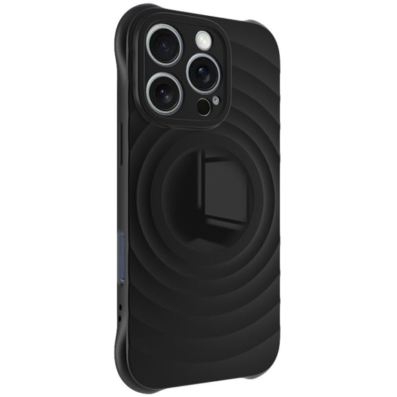 For iPhone 16 Pro IMAK UC-6 Series Manbo Frosting Soft Phone Case(Black)