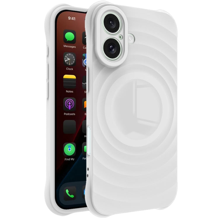 For iPhone 16 IMAK UC-6 Series Manbo Frosting Soft Phone Case(White) - iPhone 16 Cases by imak | Online Shopping South Africa | PMC TechLife | Buy Now Pay Later Mobicred