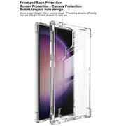 For Samsung Galaxy S24 Ultra 5G IMAK Space Shield PC + TPU Airbag Shockproof Phone Case(Transparent)