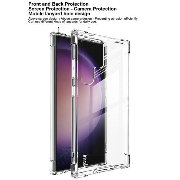 For Samsung Galaxy S24 Ultra 5G IMAK Space Shield PC + TPU Airbag Shockproof Phone Case(Transparent)
