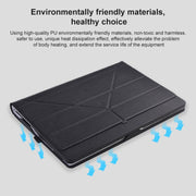 For Microsoft Surface Book 13.5 inch i5 Deformation All-inclusive Leather Laptop Case(Black)