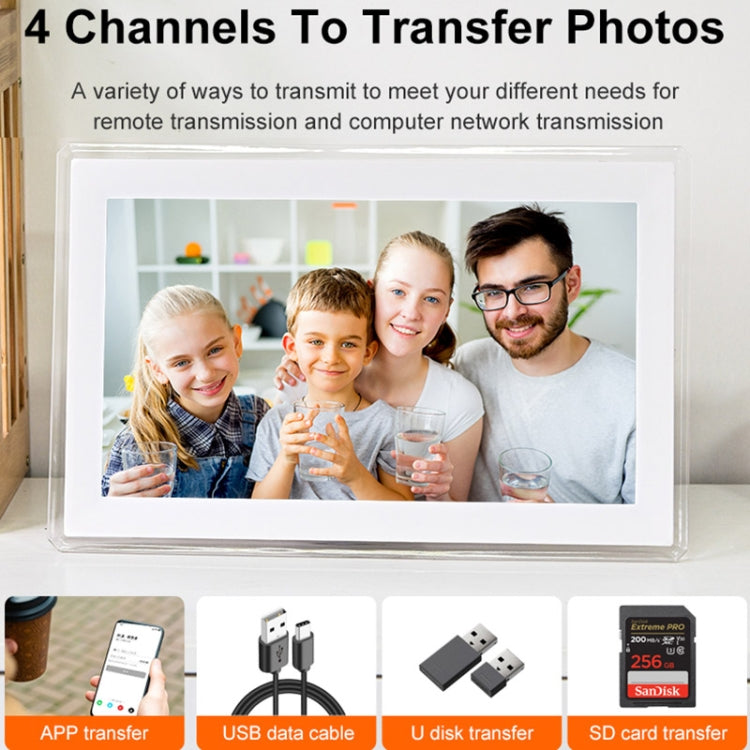 15.6 inch IPS Screen Digital Cloud Photo Frame Wall Mounted LED Advertising Machine, Plug Type:AU Plug(Black) - 15 inch Above by PMC TechLife | Online Shopping South Africa | PMC TechLife | Buy Now Pay Later Mobicred