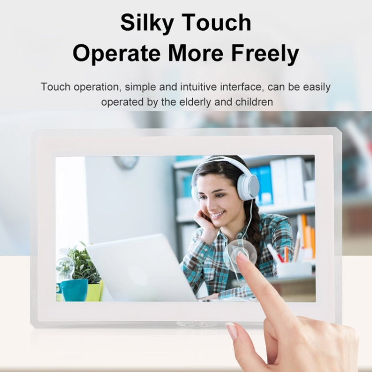 15.6 inch IPS Screen Digital Cloud Photo Frame Wall Mounted LED Advertising Machine, Plug Type:UK Plug(Black) - 15 inch Above by PMC TechLife | Online Shopping South Africa | PMC TechLife | Buy Now Pay Later Mobicred