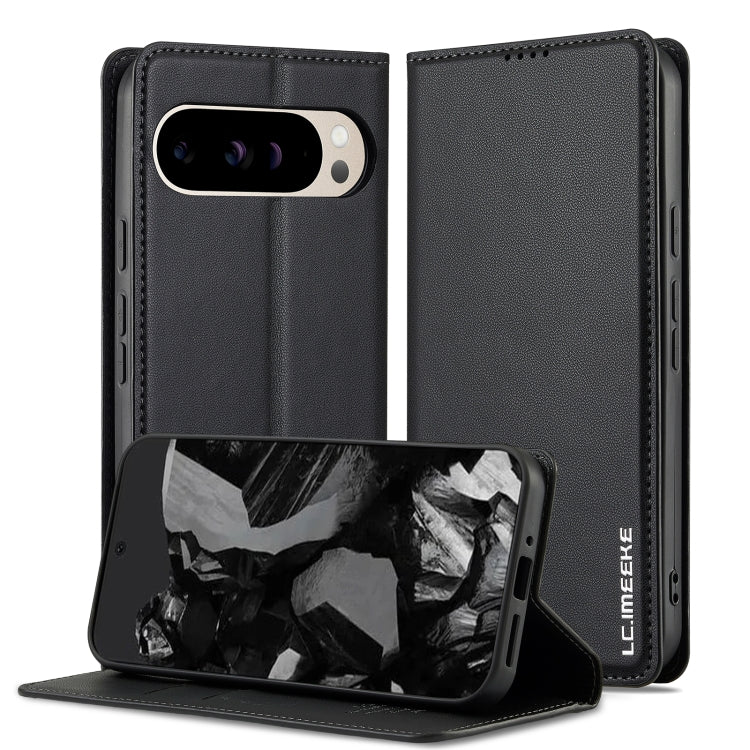 For Google Pixel 9 Pro / 9 LC.IMEEKE L1 Series Frosted Fine Texture PU Phone Case(Black) - free shipping - PMC Jewellery - Order now!