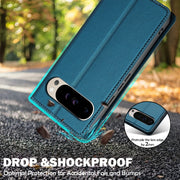 For Google Pixel 9 Pro / 9 LC.IMEEKE L1 Series Frosted Fine Texture PU Phone Case(Blue)
