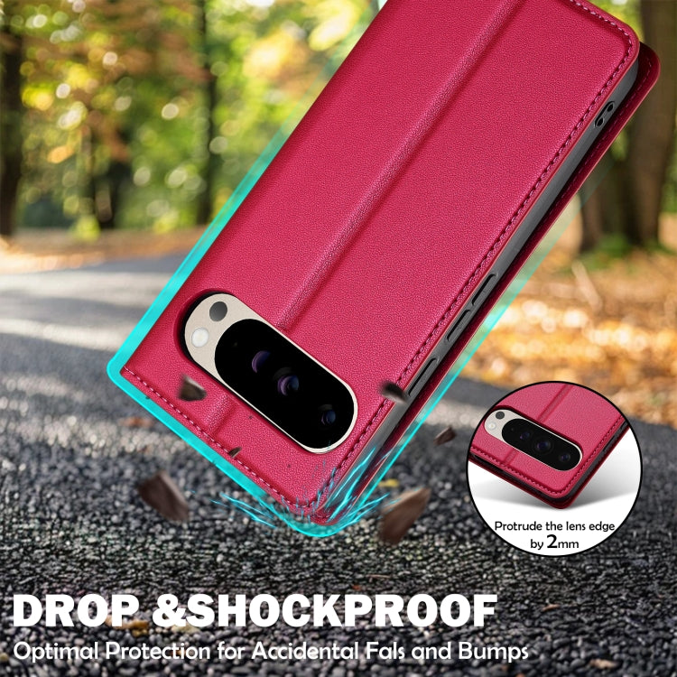 For Google Pixel 9 Pro XL LC.IMEEKE L1 Series Frosted Fine Texture PU Phone Case(Red)