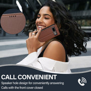 For Google Pixel 7A LC.IMEEKE L1 Series Frosted Fine Texture PU Phone Case(Brown)