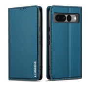 For Google Pixel 7 Pro 5G LC.IMEEKE L1 Series Frosted Fine Texture PU Phone Case(Blue)