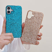 For iPhone 16 Plus Glitter Powder Shockproof TPU Phone Case(Silver)