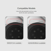 For Apple Watch Series 3 38mm Bauhinia Two-color Embossed Silicone Watch Band(Starlight Black)