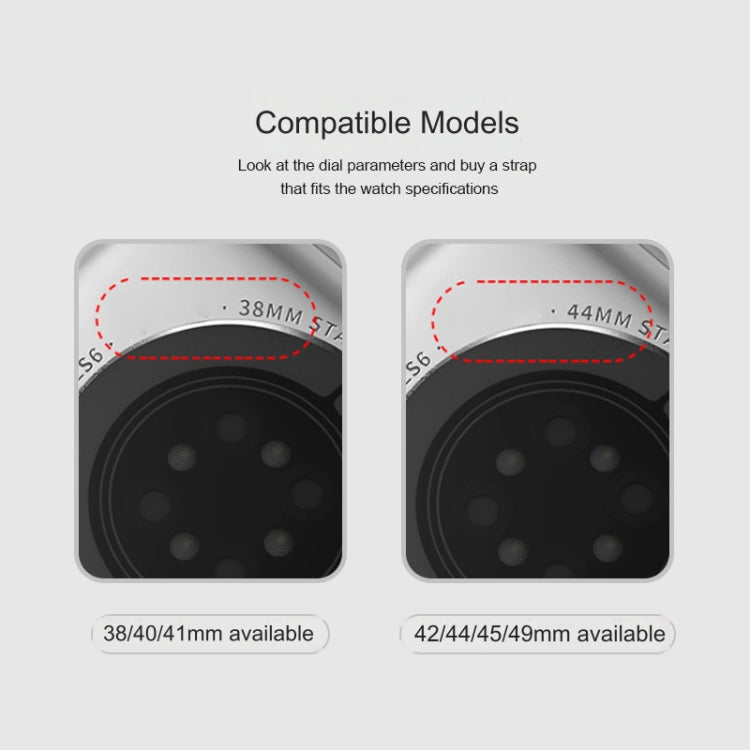 For Apple Watch Series 3 38mm Bauhinia Two-color Embossed Silicone Watch Band(Starlight Black)
