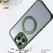 For iPhone 16 Pro Wing Series MagSafe Magnetic Ring Holder Phone Case(Green)
