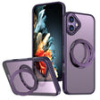For iPhone 16 Plus Wing Series MagSafe Magnetic Ring Holder Phone Case(Dark Purple) - iPhone 16 Plus Cases by PMC TechLife | Online Shopping South Africa | PMC TechLife | Buy Now Pay Later Mobicred