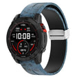 For Garmin Fenix 7X Magnetic Folding Silver Buckle Color Printed Silicone Watch Band(Mosaic) - free shipping - PMC TechLife - Order now!