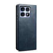 For Redmi K70 Ultra 5G Oil Wax Crazy Horse Texture Leather Phone Case(Blue)
