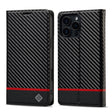 For iPhone 16 Pro LC.IMEEKE Carbon Fiber Leather Phone Case(Horizontal Black) - iPhone 16 Pro Cases by LC.IMEEKE | Online Shopping South Africa | PMC TechLife | Buy Now Pay Later Mobicred