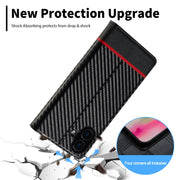 For iPhone 16 Plus LC.IMEEKE Carbon Fiber Leather Phone Case(Horizontal Black)