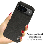 For Google Pixel 9 / 9 Pro imak Ruiyi Series Cloth Texture PU + PC Phone Case(Black)