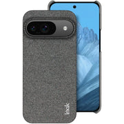 For Google Pixel 9 / 9 Pro imak Ruiyi Series Cloth Texture PU + PC Phone Case(Dark Grey)