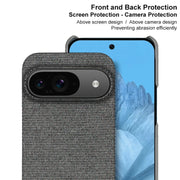 For Google Pixel 9 / 9 Pro imak Ruiyi Series Cloth Texture PU + PC Phone Case(Dark Grey)