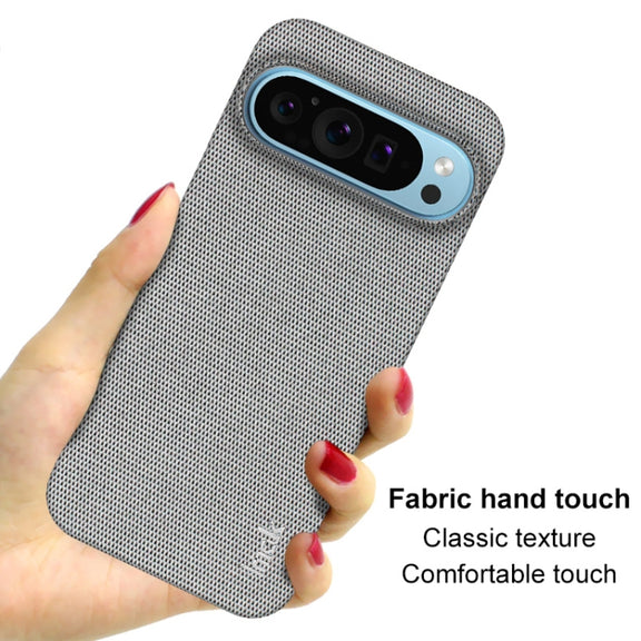For Google Pixel 9 Pro XL imak Ruiyi Series Cloth Texture PU + PC Phone Case(Light Grey)