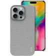 For iPhone 16 Pro imak Ruiyi Series Cloth Texture PU + PC Phone Case(Light Grey) - iPhone 16 Pro Cases by imak | Online Shopping South Africa | PMC TechLife | Buy Now Pay Later Mobicred