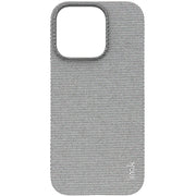 For iPhone 16 Pro imak Ruiyi Series Cloth Texture PU + PC Phone Case(Light Grey)