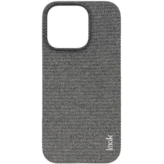 For iPhone 16 Pro imak Ruiyi Series Cloth Texture PU + PC Phone Case(Dark Grey)