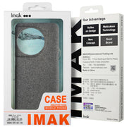 For iPhone 16 Pro imak Ruiyi Series Cloth Texture PU + PC Phone Case(Black)