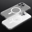 For iPhone 15 Pro Max SULADA Crystal Sand Series Electroplating Frosted MagSafe Magnetic Phone Case(Transparent) - iPhone 15 Pro Max Cases by SULADA | Online Shopping South Africa | PMC TechLife | Buy Now Pay Later Mobicred