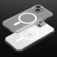For iPhone 15 SULADA Crystal Sand Series Electroplating Frosted MagSafe Magnetic Phone Case(Transparent) - iPhone 15 Cases by SULADA | Online Shopping South Africa | PMC TechLife | Buy Now Pay Later Mobicred