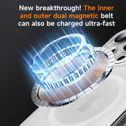 For iPhone 16 Pro Max SULADA Crystal Sand Series Electroplating Frosted MagSafe Magnetic Phone Case(Transparent)