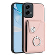 For Motorola Moto G 5G 2024 Organ Card Bag Ring Holder Phone Case(Pink) - Motorola Cases by PMC Jewellery | Online Shopping South Africa | PMC Jewellery | Buy Now Pay Later Mobicred