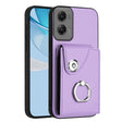 For Motorola Moto G Stylus 5G 2024 Organ Card Bag Ring Holder Phone Case(Purple) - Motorola Cases by PMC Jewellery | Online Shopping South Africa | PMC Jewellery | Buy Now Pay Later Mobicred