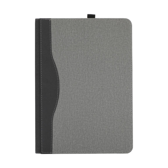 For Microsoft Surface Laptop Studio 2 Cotton Cloth Texture Leather Laptop Protective Case(Light Grey)