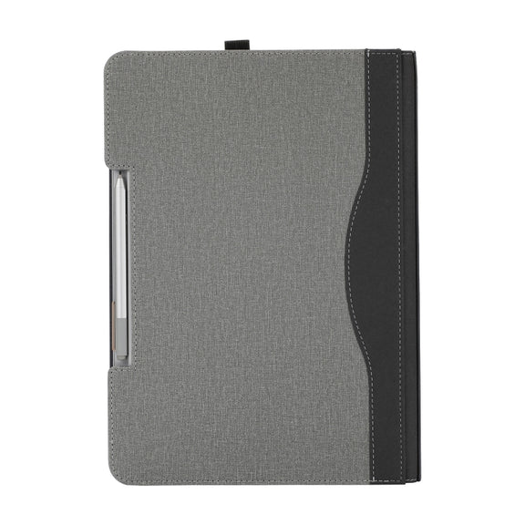 For Microsoft Surface Laptop Studio 2 Cotton Cloth Texture Leather Laptop Protective Case(Light Grey)