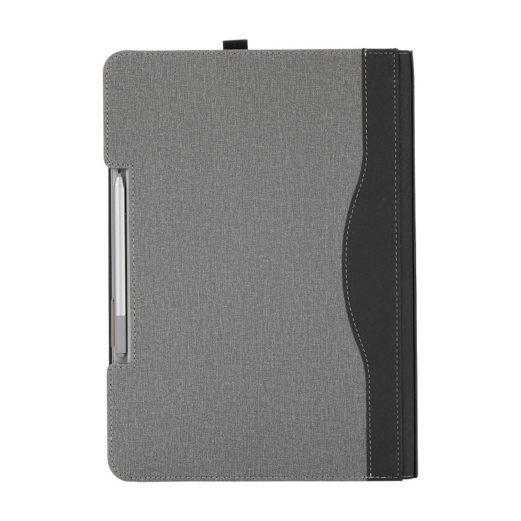 For Microsoft Surface Laptop Studio 2 Cotton Cloth Texture Leather Laptop Protective Case(Light Grey)